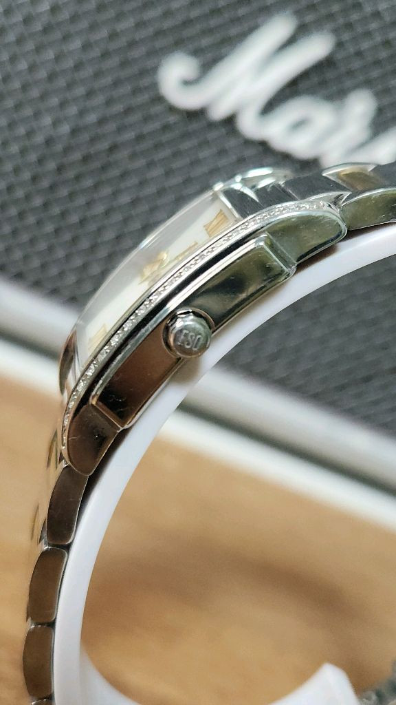 # 스위스 ESQ 모바도 킹스턴 정품 다이아몬드 콤비 여성명품 시계 급처--2