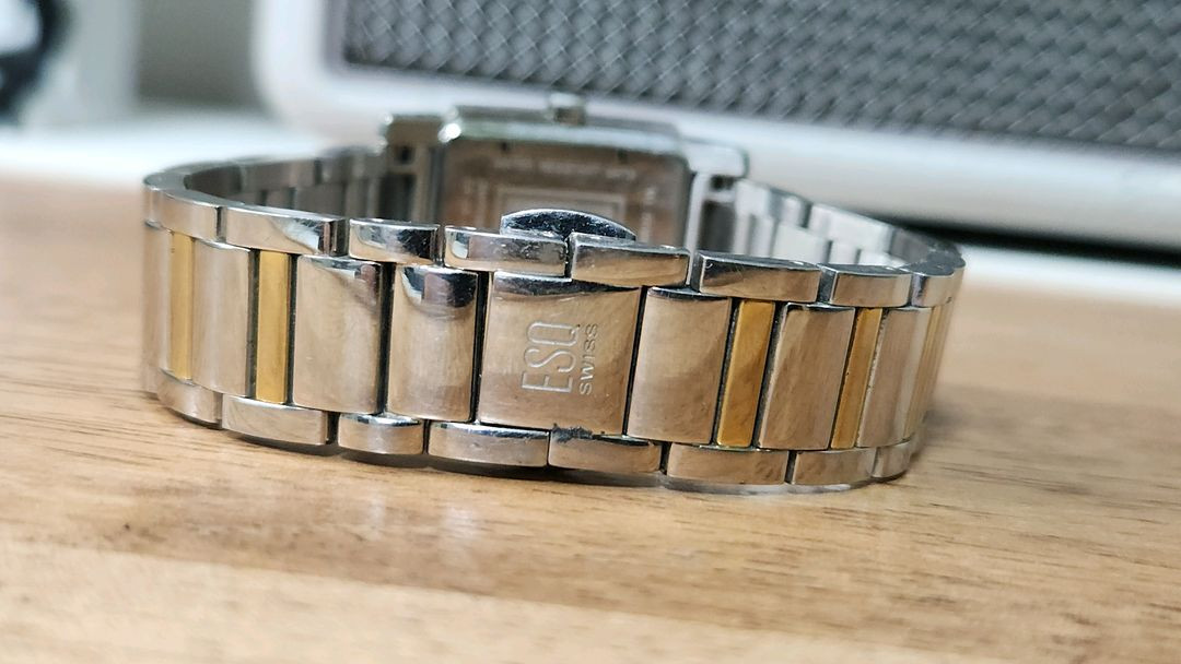 # 스위스 ESQ 모바도 킹스턴 정품 다이아몬드 콤비 여성명품 시계 급처--3