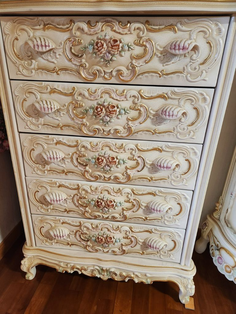 앤틱가구 크랙가구 장식장, 5단서랍장--2