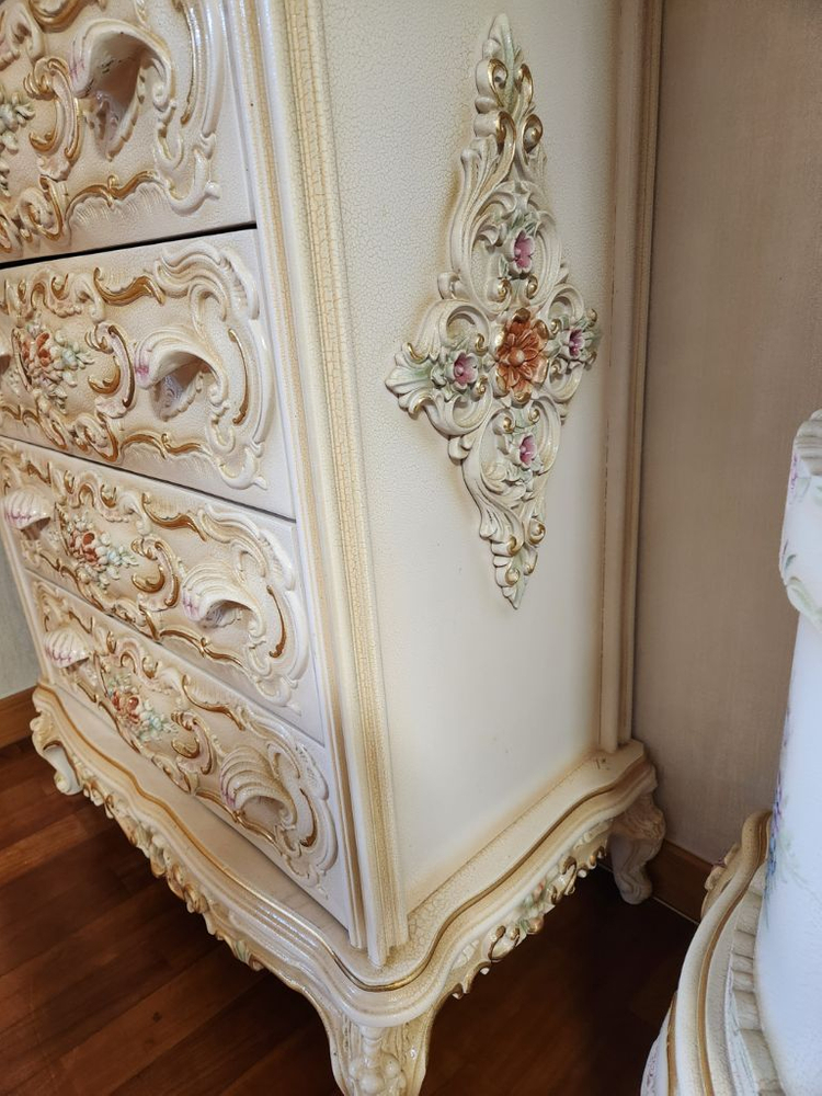 앤틱가구 크랙가구 장식장, 5단서랍장--3