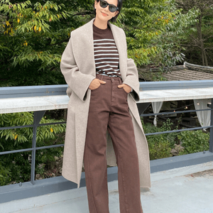 AND YOU 앤유 캐시미어 숄카라 코트