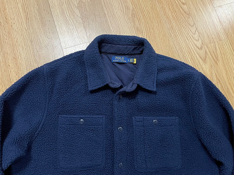 폴로 L 브러시드 셔츠 자켓 QR매장판--2