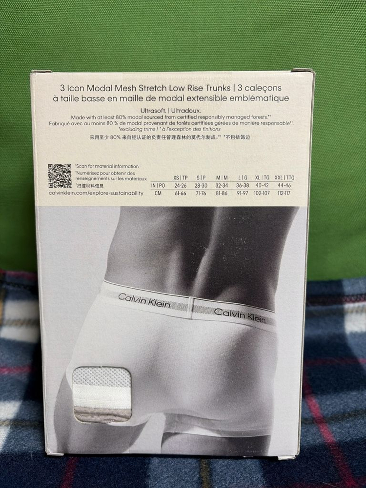 캘빈클라인 아이콘 모달 3팩 남성 팬티 L사이즈--1