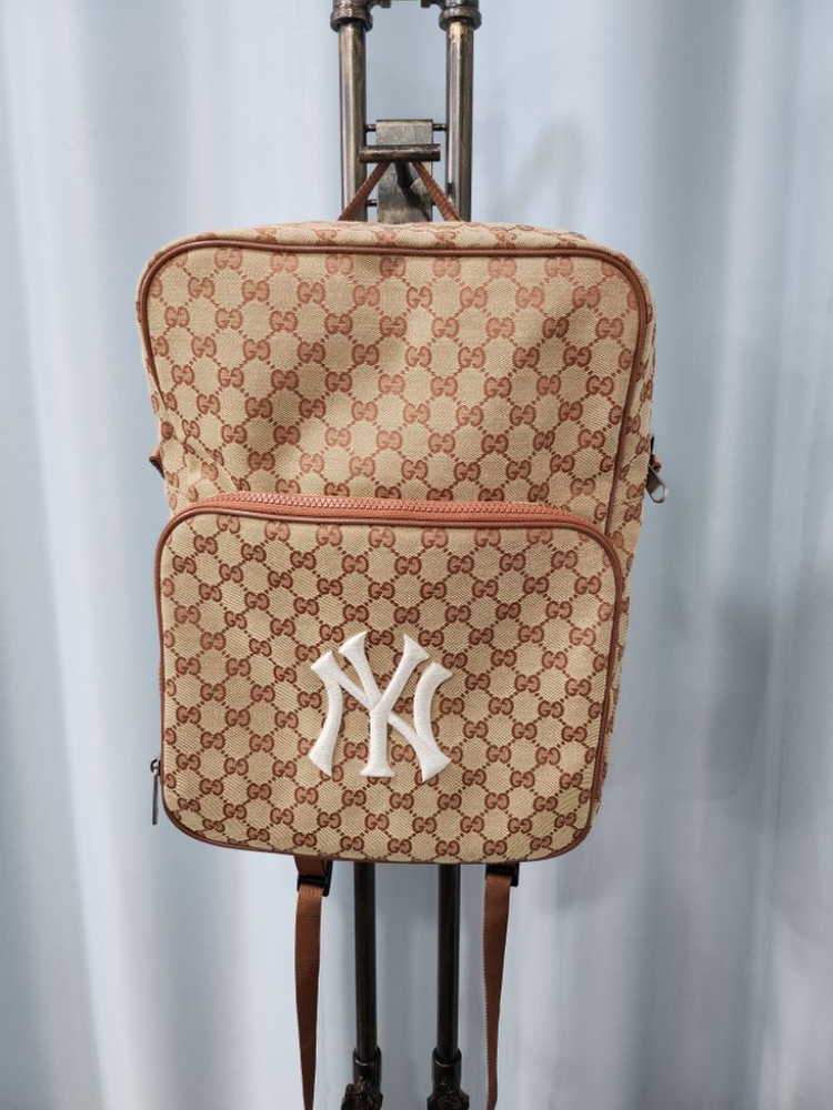 구찌 x mlb 뉴욕 양키즈 패치 남여공용 백팩--2