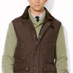 폴로 랄프로렌 퀼팅 베스트(조끼) 브라운 xs사이즈