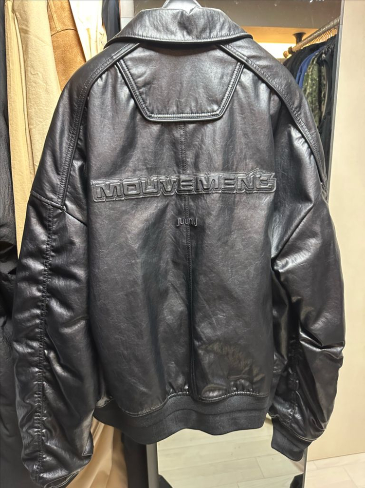 준지 23SS 페이크 레더 바시티 자켓 50--1