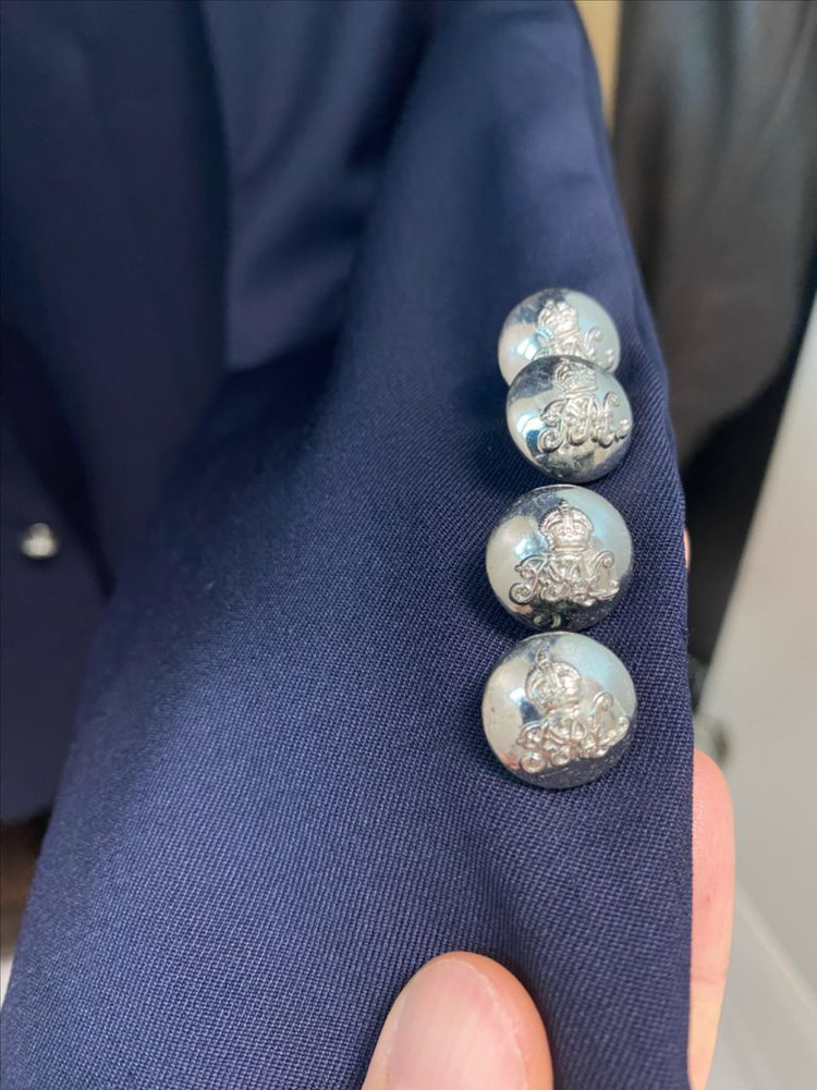 폴로 랄프로렌(POLO RALPH LAUREN) 네이비 은장 자켓--2