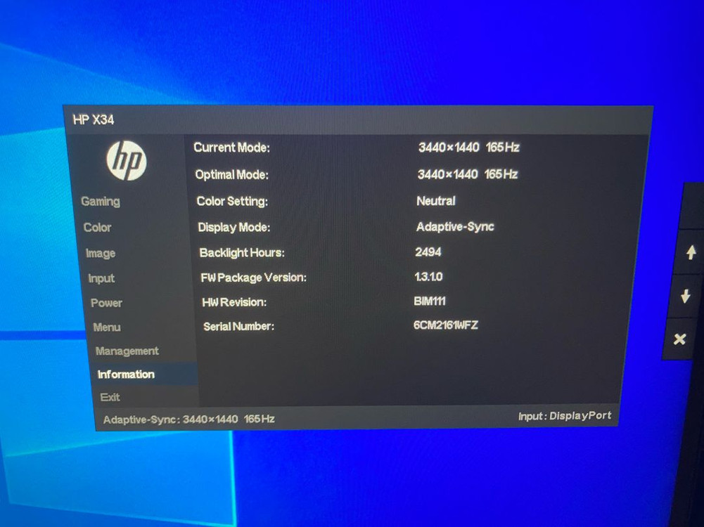 HP X34 울트라와이드 34인치 모니터--1