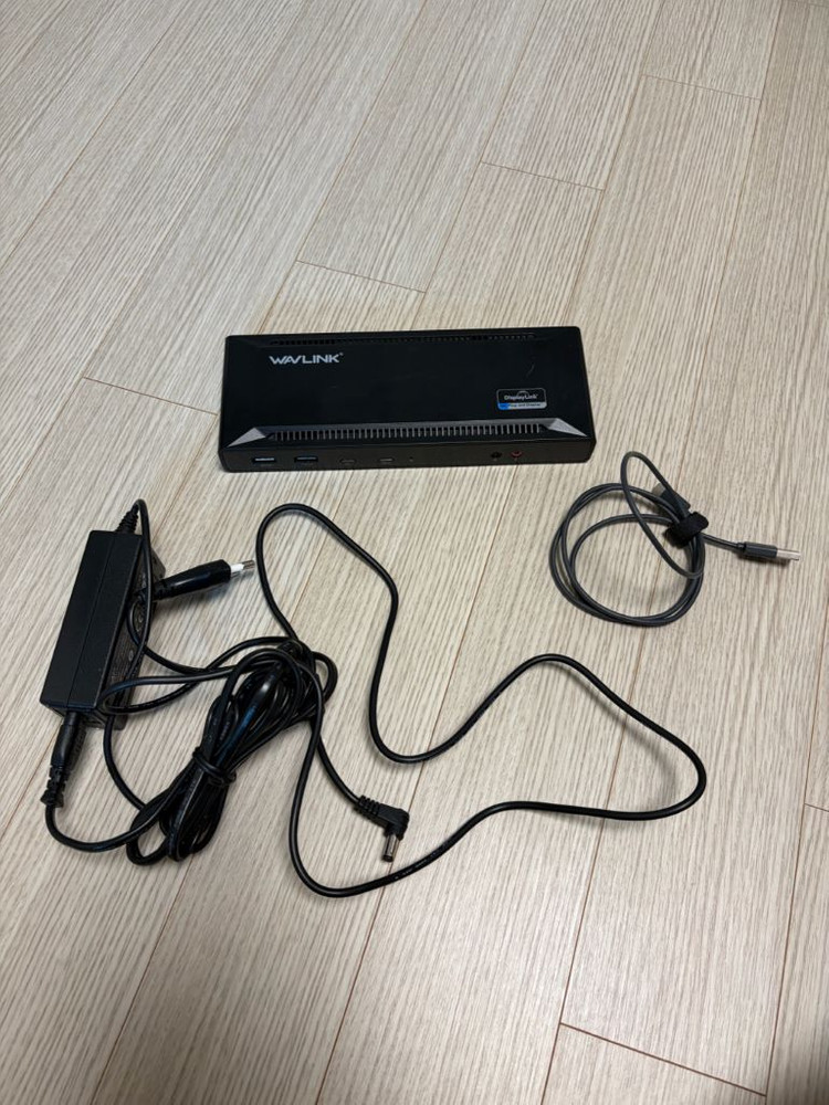 맥북 모니터 확장 디스플레이링크 Wavlink USB-C 듀얼 4K 도킹스테이션--3