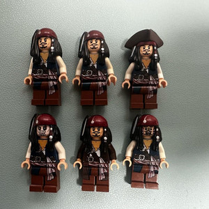 레고 캐리비안 캡틴 잭스페로우 미니피규어 6종 판매
