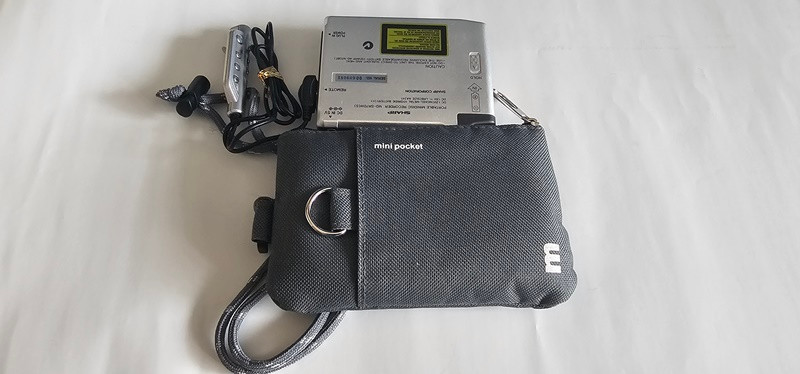 샤프 SR70 포터블 MD 레코더 워크맨 작동품--7