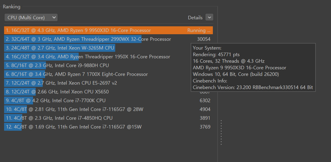 9950x3d x870e hero 32gb 2tb 5090슈프림--4