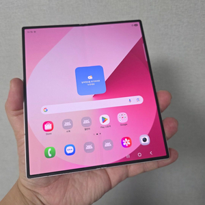 갤럭시 Z폴드6 핑크 256기가 A급 팔아요~