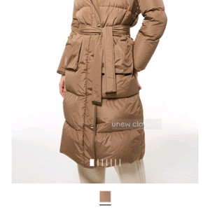 한섬 타임 칼라리스 구스다운 패딩 점퍼/82/55