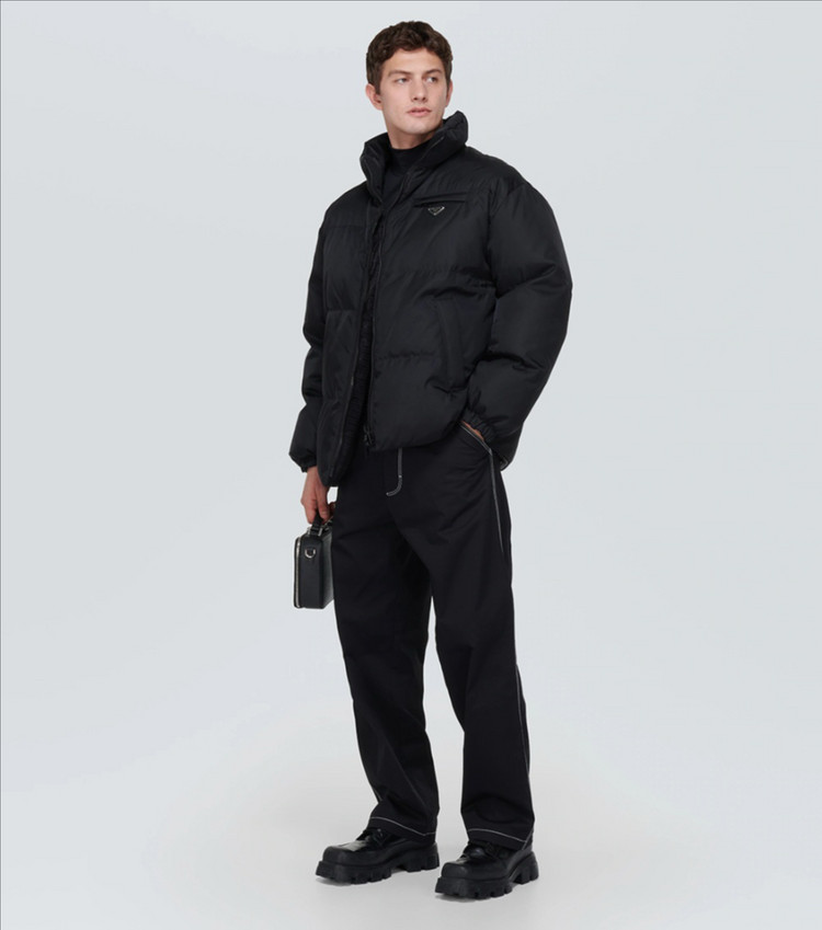 프라다 리버시블 패딩 SGC045 블랙 S(105)--7