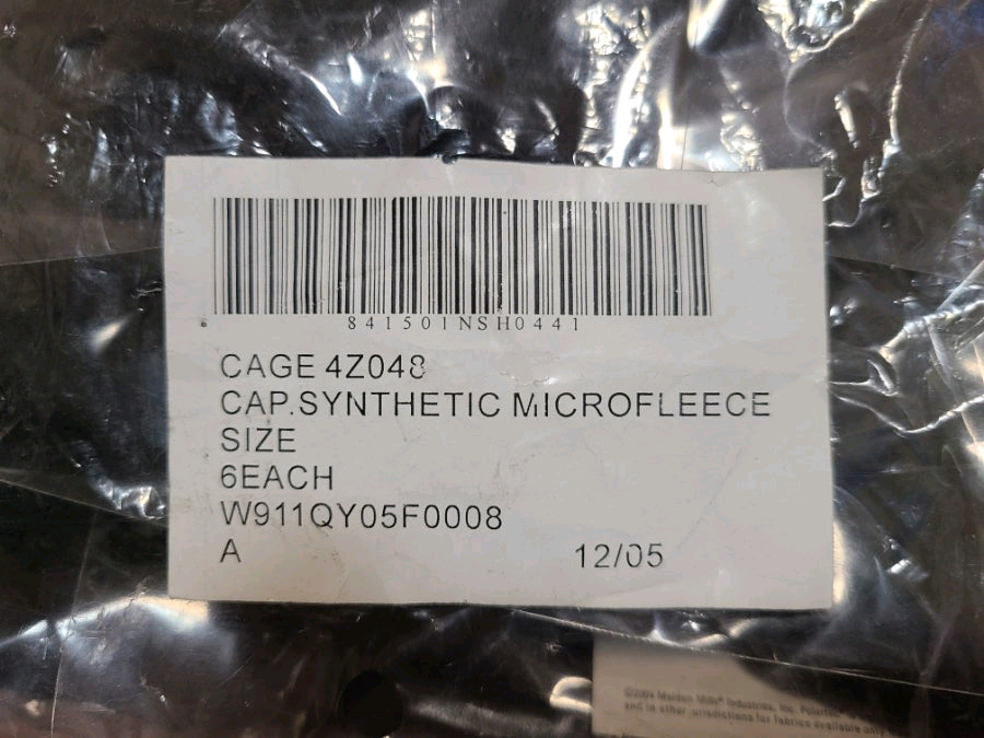 미군 검정 비니 신품 폴라텍--3