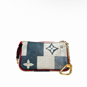 [OS] 루이비통 모노그램 데님 포쉐트 키링 코인퍼스 파우치 마이크로