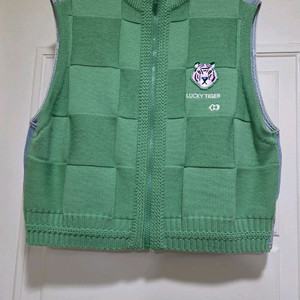 럭키슈에뜨 데님 배색 조끼