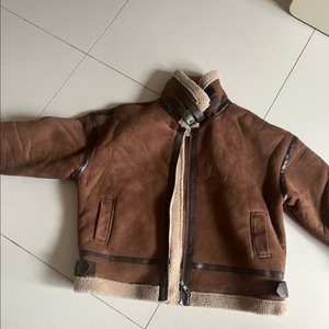 브라운 무스탕 자켓