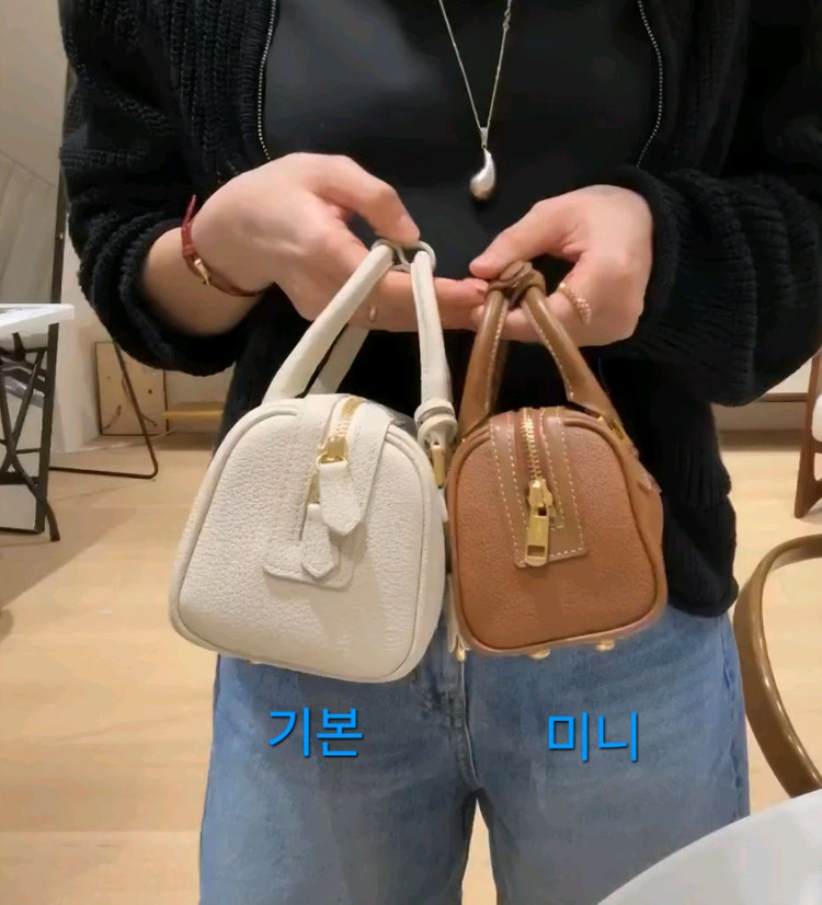 유메르 메르레브 미니 앙쥬 백 가방 + 키링 + 크기비교 사진 추가 ( 배송온 그대로 , 완전 새 것 )--2