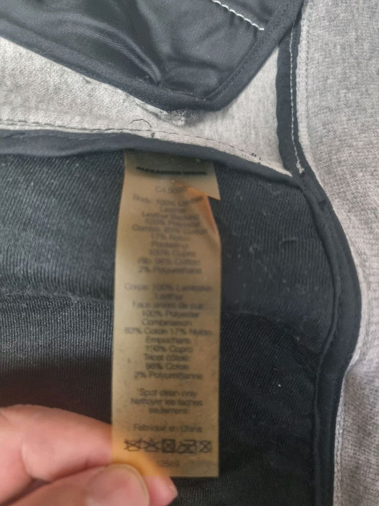 알렉산더왕 가죽 반반 자켓 xs Alexander wang 스타디움 점퍼--3