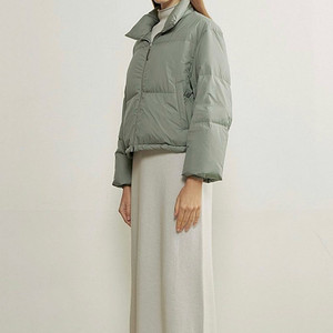 한섬 더캐시미어 블랙 패딩 다운 점퍼