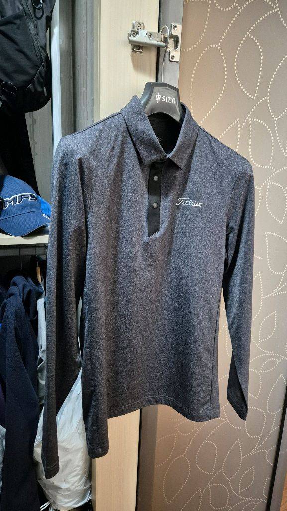 타이틀리스트 남성 폴로 긴팔티셔츠(M95) 거의새거--1