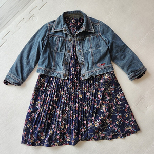 레노마키즈 여아 원피스120 사이즈와 청자켓 110사이즈 택포