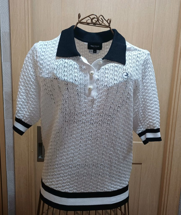 가이거 골프(GEIGER) 여성 반팔 니트 M size--1