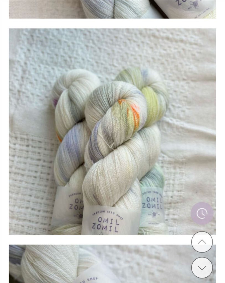 오밀조밀 잡화점 핸드다잉얀 뜨개 레이스얀--2