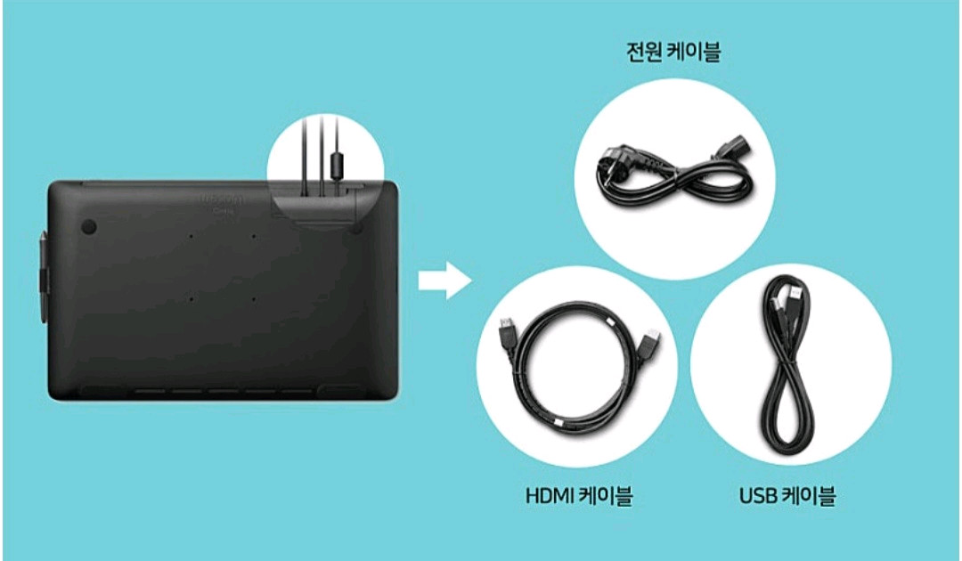 [S급/풀박스] 와콤 신티크 22 (DTK-2260) + 정품 스탠드 + 프로펜 2 포함--5