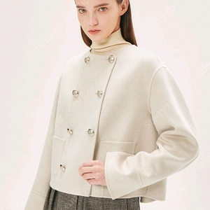 타임 캐시100 크롭자켓(마인 랑방 더캐시미어)