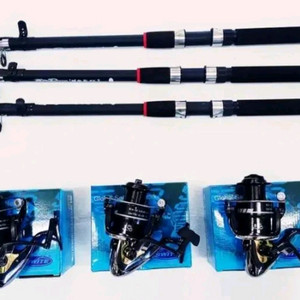 원투낚시대 3.6m 3대+6000번릴 3대+줄 이미지