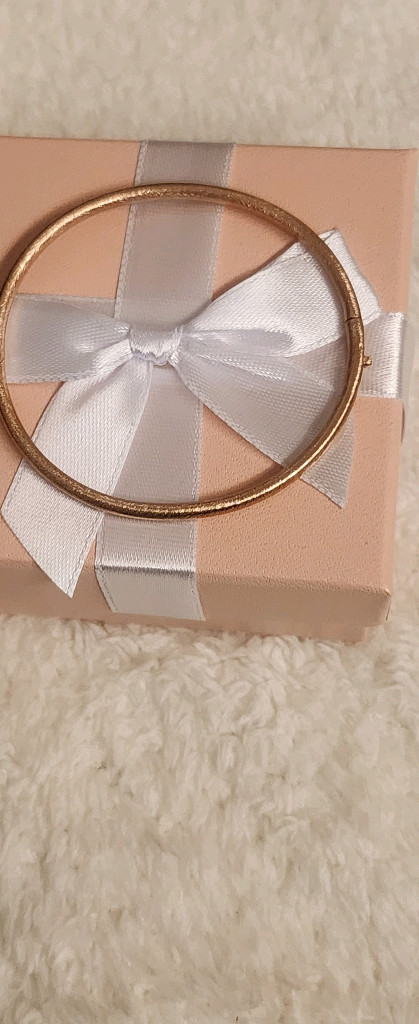 14k 로즈골드 팔찌--1