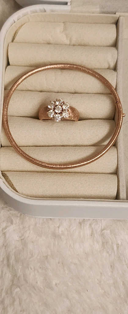 14k 로즈골드 팔찌--4