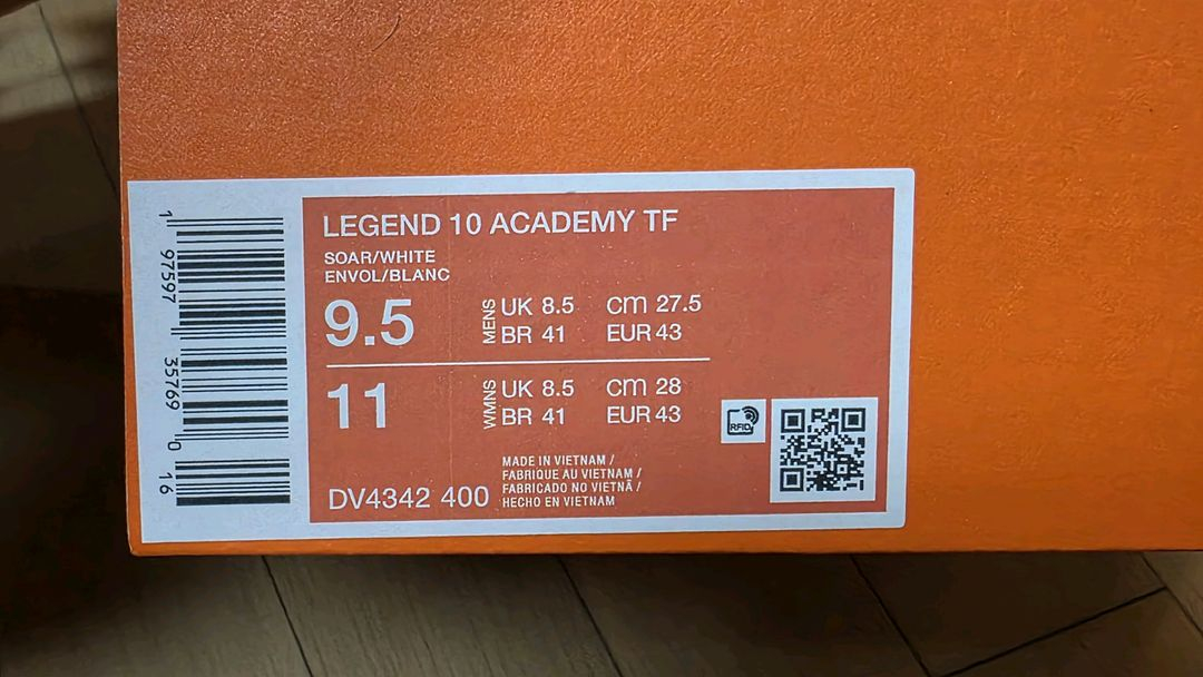 [새제품] 나이키 티엠포 레전드 10 아카데미 TF 275mm 풋살화--5