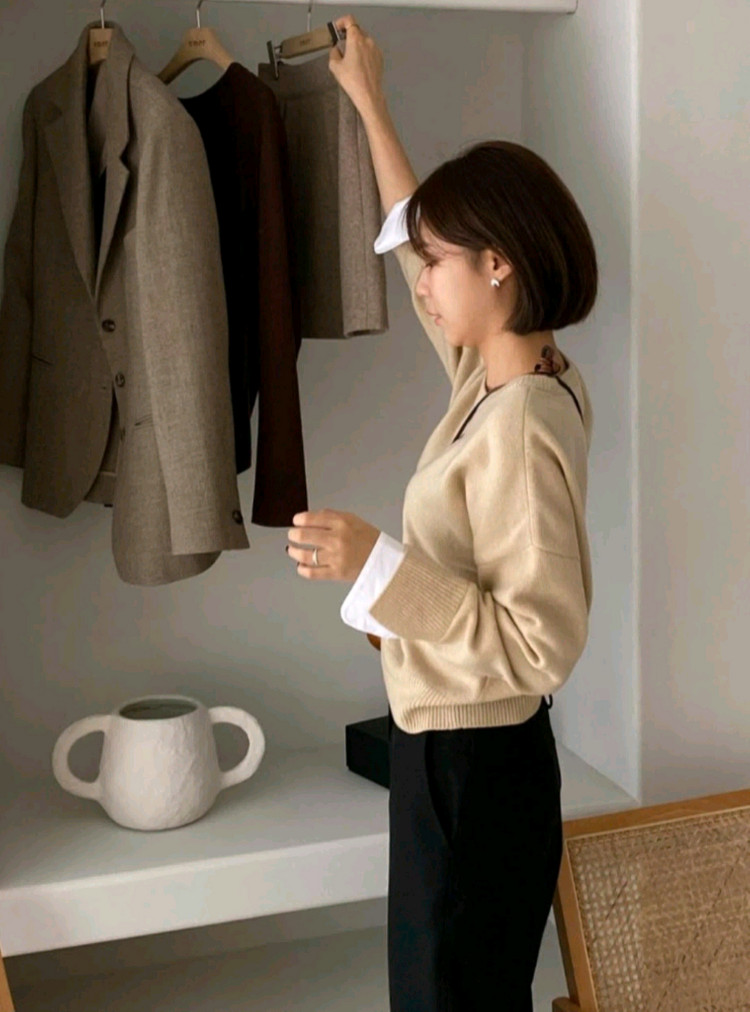 유메르 캐시 니트 ( 배송온 봉투 그대로, 새상품)--2