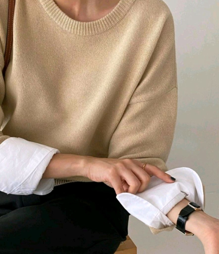 유메르 캐시 니트 ( 배송온 봉투 그대로, 새상품)--4