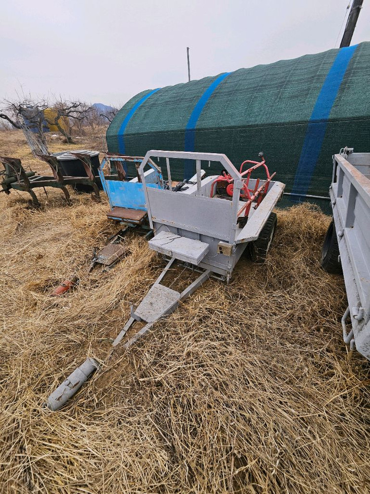 경운기용 일반 추레라 판매합니다 (타이어 짱짱함) 이미지