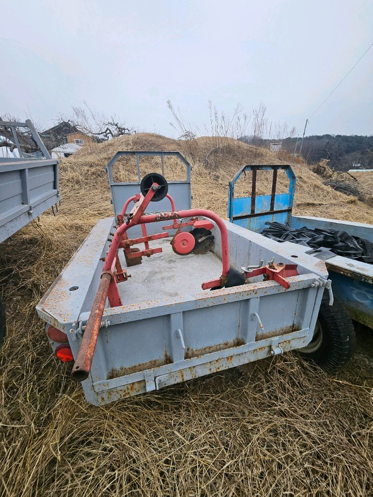경운기용 일반 추레라 판매합니다 (타이어 짱짱함) 이미지