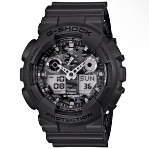 지샥 빅페이스 (GA-100) 매트블랙 카모플라쥬 (S급)