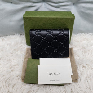 {새상품/정품}GG 패턴 레더 카드지갑