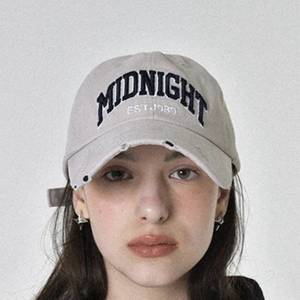 미드나잇무브 데미지 볼캡/모자 베이지