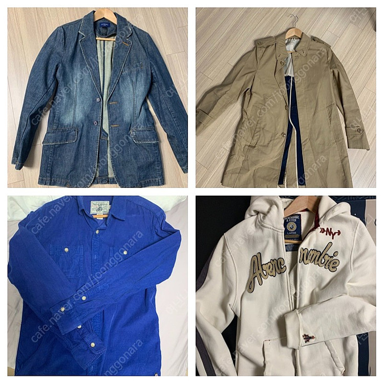 미국구매옷 및 기타 집업후드 데님자켓 트렌치코트등--5