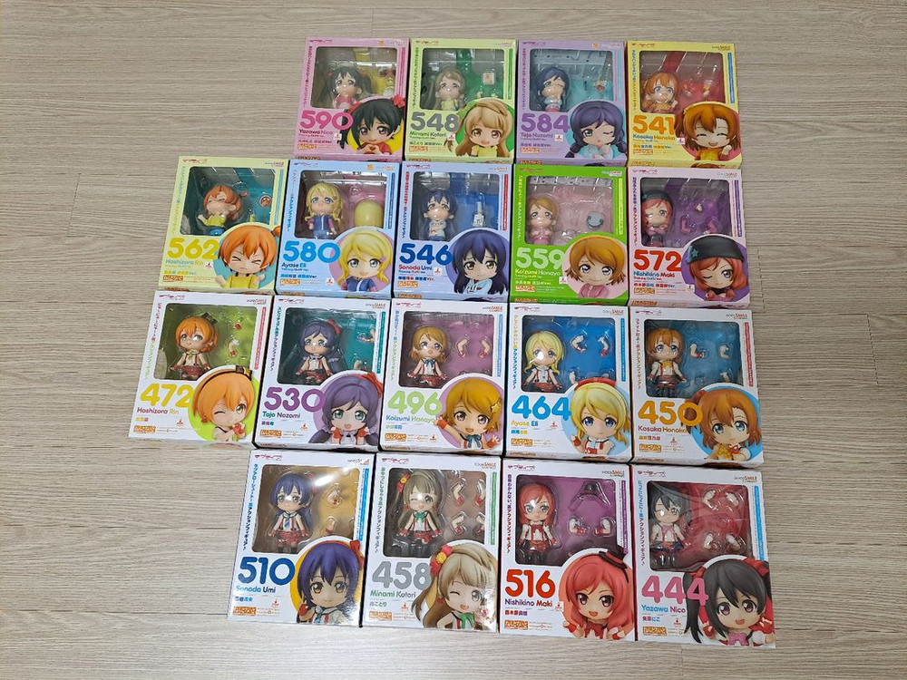 러브라이브 럽라 넨도로이드 18종 풀 세트 무대의상 연습복 뮤즈 무대복--1