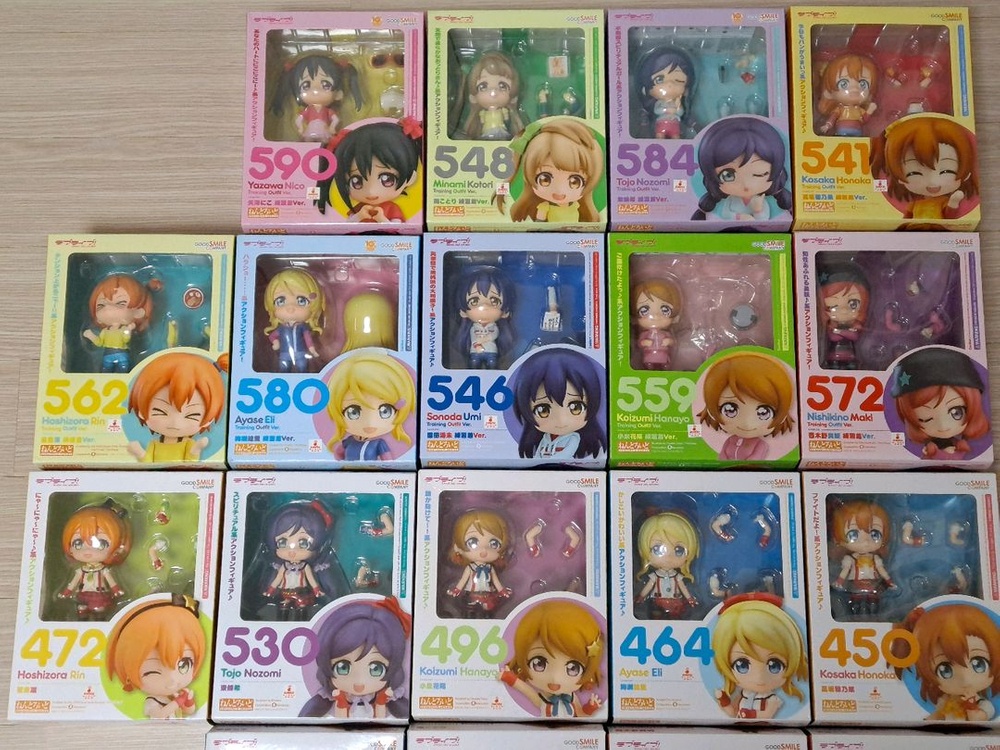 러브라이브 럽라 넨도로이드 18종 풀 세트 무대의상 연습복 뮤즈 무대복--2