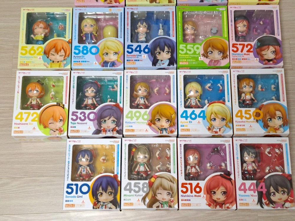 러브라이브 럽라 넨도로이드 18종 풀 세트 무대의상 연습복 뮤즈 무대복--3