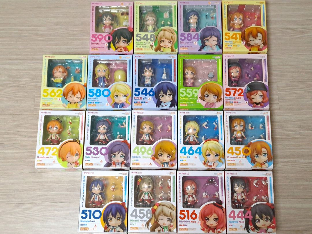 러브라이브 럽라 넨도로이드 18종 풀 세트 무대의상 연습복 뮤즈 무대복--4