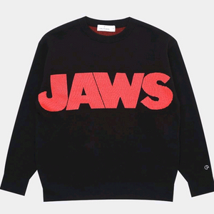 칼리프에쉬 죠스 콜라보 블랙 오버핏 니트 105사이즈 판매합니다~!