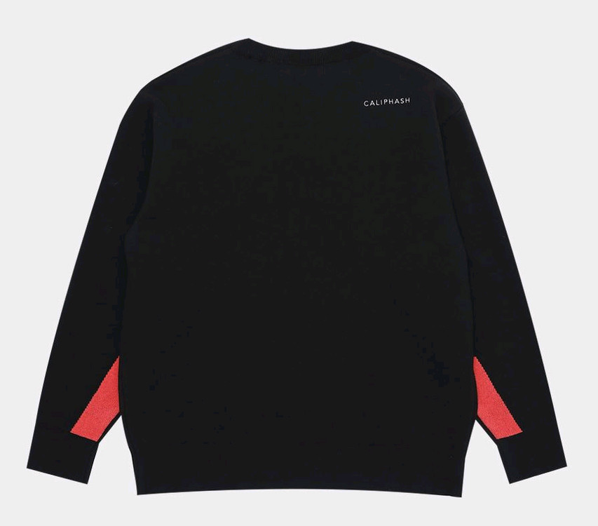 칼리프에쉬 죠스 콜라보 블랙 오버핏 니트 105사이즈 판매합니다~!--2